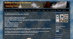 Desktop Screenshot of battlefordshumanesociety.com