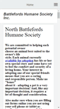 Mobile Screenshot of battlefordshumanesociety.com