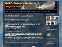 Tablet Screenshot of battlefordshumanesociety.com